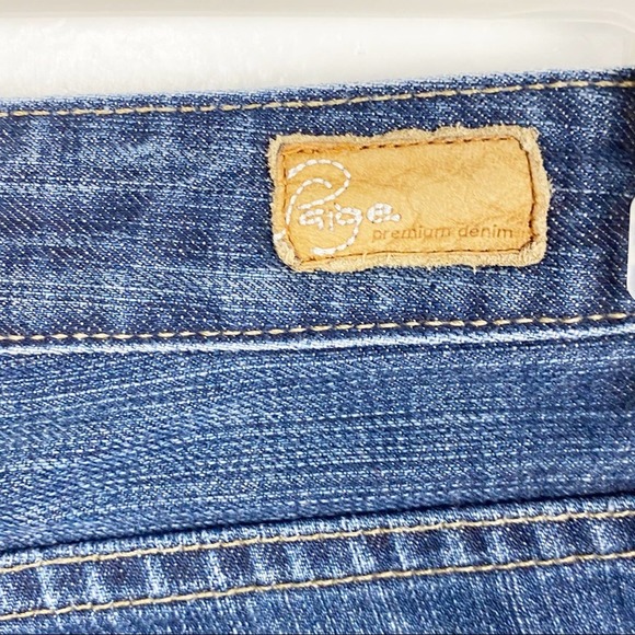 PAIGE Hollywood Hills Distressed Mid Rise Jeans, Size 25 - Picture 3 of 16